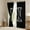 Black Gray, variant on Erosebridal Kawaii Initial Letter Curtains Pack of 2 (38x45), Monogrammed H 30%-50% Black Out Curtains, Ribbon Cow Curtains for Living Room, Window Curtains Bedroom Decoration