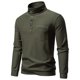 thumbnail image 1 of pstuiky camisetas de manga larga para hombre, Cárdigan informal de manga larga con cuello alto y botones para hombre Tops de talla grande para hombre xxl, 1 of 9