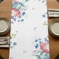 thumbnail image 5 of Table Runners 90 Inches Long Dress Scarves, Gnomes Easter Farmhouse Coffee/Dining/Kitchen Table Runner for Living Room, Colorful Spring Floral Eggs Weeping 13x90 Inch, 5 of 9