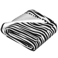 thumbnail image 2 of Bingfone Zebra Skin Print Flannel Fleece Blanket Throw Blanket for Bed,Sofa,Couch,Travel,Camping(80"x60" ), 2 of 8