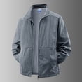 thumbnail image 5 of Stand Collar Women's Long Jacket Wind Resistant Button Front Hooded Coat for Outdoor, 5 of 7