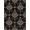 Black Mauve Cream, Pattern 4, variant on ODIKA 8'x10' Washable Area Rug Non-Slip Chair-Friendly Mat Snake Coiled Serpent Academia Scroll Border Goth Gothic Vintage Refined for Dining Room, Large Office, Lounge