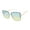 White & Rose Gold, variant on Women's NN387 Flush Lens UV400 Protective Square Fashion Sunglasses, 66mm