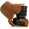 thumbnail image 3 of MegaGear Ever Ready Leather Camera Case Compatible with Olympus OM-D E-M5 Mark II 40-150mm, 3 of 5