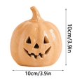 thumbnail image 4 of Handcrafted Light Up Jack-O'-Lantern Halloween Decor, Pumpkin Centerpiece with String Lights for Dining Table, Mantel & Spooky Fall Home Display, 4 of 8