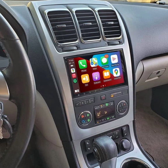2 64G Android 13 Car Stereo For GMC Acadia 2007 2008 2009 2010 2011 2012 with Wireless Carplay Android Auto, 8in IPS Touchscreen with GPS WiFi Bluetooth SWC Mirror Link Split Screen