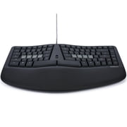 KINESIS mWave Ergonomic Keyboard for PC (Black) | Mechanical Switches | Bluetooth & USB | Programmable | Backlit | Windows Modifiers & Hotkeys