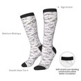 thumbnail image 4 of Honeii Lavender And Butterfly Print Long Socks,Novelty Design Socks Gift for Men and Women,Crew Socks,Calf Socks, 4 of 6
