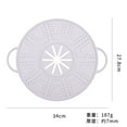 thumbnail image 6 of Silicone Pot Lid Spill Proof Cover Splatter Guard Multi Purpose Steaming Cooking Kitchen Accessory, 6 of 16