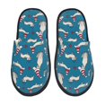 thumbnail image 1 of Balery Festive Dachshund Fun Pantuflas de Casa de Felpa Silenciosas con Diseño Estampado, Zapatillas Cómodas Antideslizantes de Algodón para Interior-Medium, 1 of 8