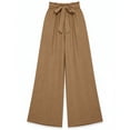 thumbnail image 5 of LEKWK Wide Leg Pants Woman High Waisted Drawstring Casual Pants with Pockets Loose Fit Comfy Palazzo Pants Spring Summer Fashion Outfits, 5 of 5