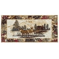 thumbnail image 1 of Furnish My Place Indoor Cabin Lodge Rug with Jute Backing - 7 ft. 8 in. x 11 ft., Multicolor, Wildlife, Area Rug for Living Room, Bedroom, Hallway, 1 of 9