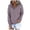 Purple, variant on Sweatshirt Women Snap Button Vneck Sweatshirt Solid Tops with Pocket Womens Hoodies for Teen Girls Purple XL