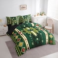 thumbnail image 3 of Homewish Ancient Bohemain Aztec 7-Piece Twin Bedding Sets,Rustic Western Tribal Bedding Comforter Set,Green Beige Sheet Sets For Kids,Luxury Bedroom Decor Reversible, 3 of 8