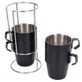 thumbnail image 2 of 4PCS/Set 300ml Stainless Steel Coffee Cup Thickened Heat Insulation Double Layer Vacuum Coffee Mug Portable Water Cup, 2 of 15