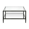 thumbnail image 4 of Evelyn&Zoe Hera 32" Wide Square Coffee Table with Mirror Shelf in Blackened Bronze, 4 of 8