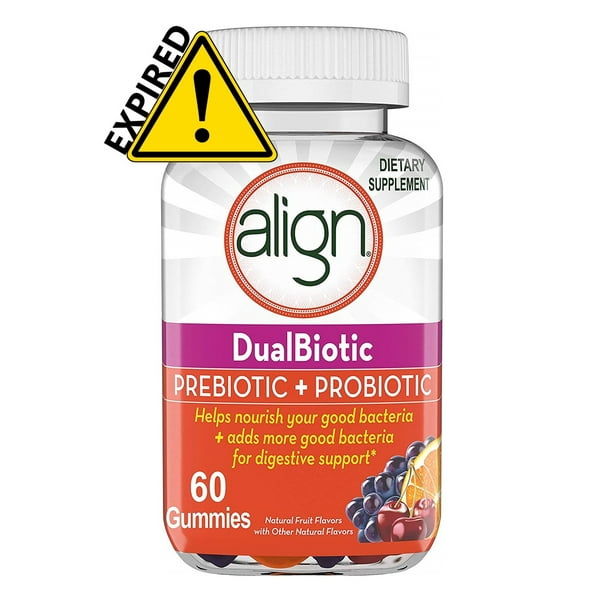 Align DualBiotic Prebiotic+Probiotic Gummies with Natural Fruit Flavors ...