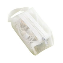 Taotanxi Mesh Shower Caddy Portable Toiletry Bag College Dorm Room Essentials for Girls Guys Gym Bag Camping Organizer Hanging Bathroom Mesh Bag, White