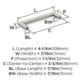 thumbnail image 4 of Amerock Revolve 3-3/4 inch Center-to-Center Satin Nickel Cabinet Pull, 10 Pack, 4 of 5