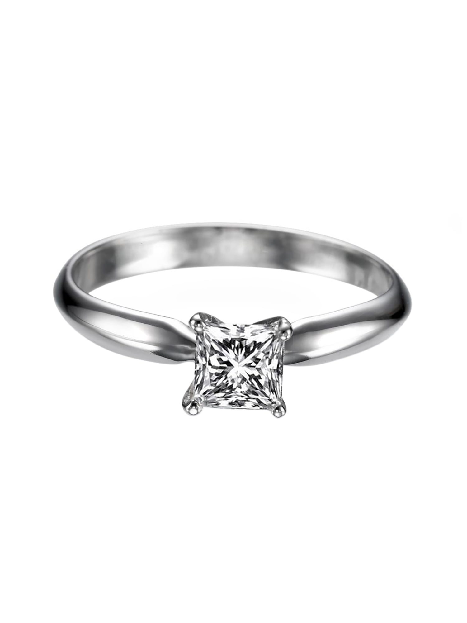 Details about   1.66 Princess Blue Stone Promise Bridal Wedding Designer Ring 14k Rose Gold 