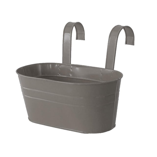 Cubo De Metal Con Gancho Desmontable Cubo De Almacenamiento Colgante Para Cerca Ventana Patio Jardín sonducket HA042815-03