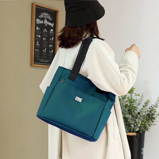 Bolso de viaje para mujer Bolso de hombro casual Moda portátil elegante para el trabajo (azul)