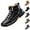 Black, variant on Sawbehind Men's Comfortable Handmade Leather Boots,Arch Support, Spacious Toe Box Outdoor Leather Shoes