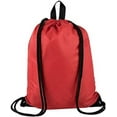 thumbnail image 2 of Trail maker 100 Pack Drawstring Backpack Bulk, Colorful Wholesale Drawstring Backpacks in Bulk for Sports, Crafting, Party Favors, School - Red, 2 of 5