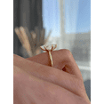 thumbnail image 4 of ESTE ORIGIN 2.00Ct Marquise Moissanite Solitaire Engagement Ring – 6-Claw Low-Set Design in 14K Yellow Gold for Women, 4 of 8