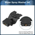 thumbnail image 4 of Unique Bargains Windshield Washer Nozzle Front Windshield Spray Nozzles Wiper Spray Washer Jet With 1.2 Meter Fluid Hose No.8538112300 for Toyota Camry 07-15 Black, 4 of 7