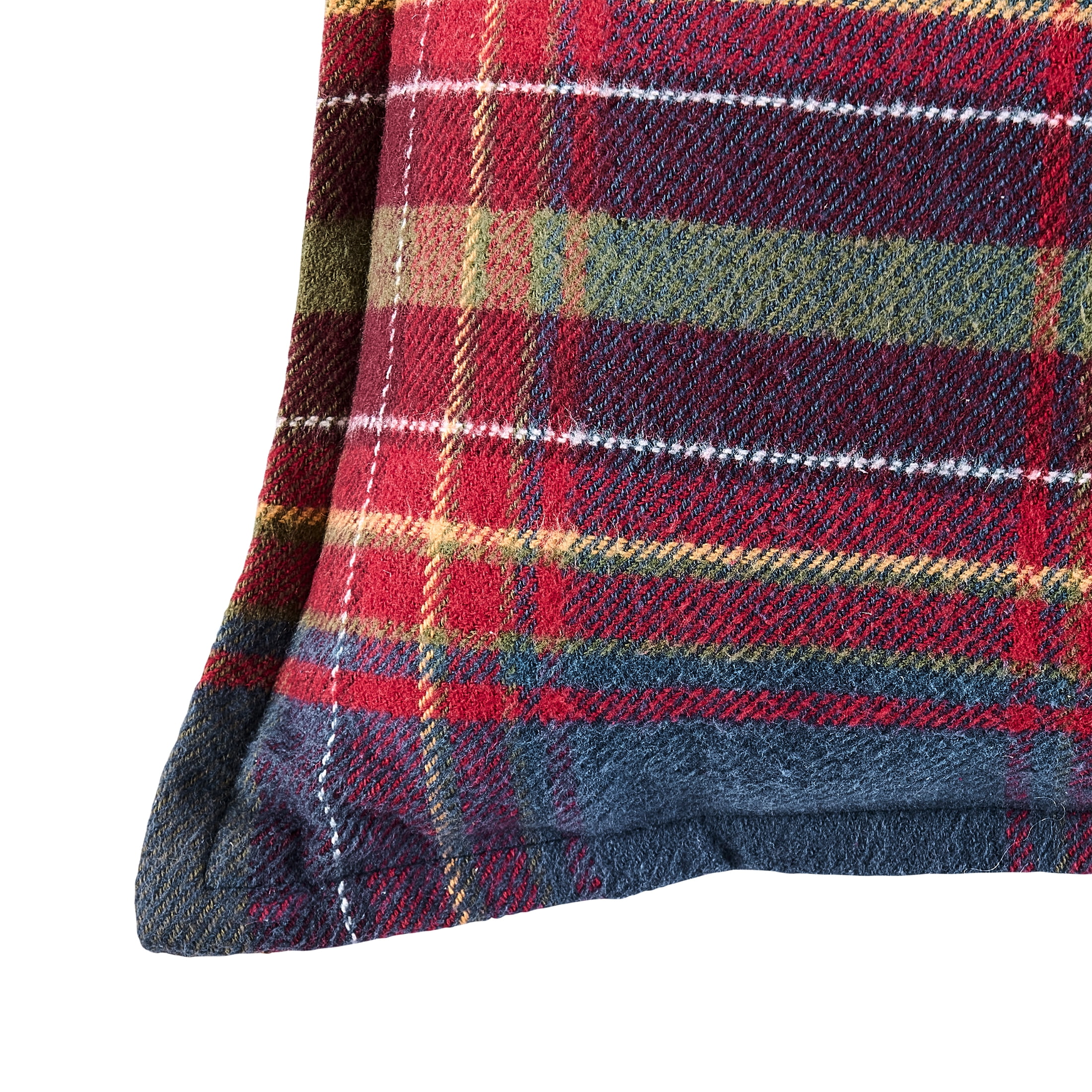 Better Homes & Gardens 20x20 Corin Pieced Plaid Throw Pillow, Blue