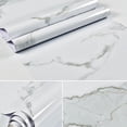 thumbnail image 3 of 1 rollo de decoración de pared, película de vinilo decorativa de Pvc autoadhesiva impermeable, calcomanía Mural con patrón de mármol, suministros para el hogar (hy), 3 of 5