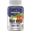 One A Day Men's 50+ Natural Fruit Bites Multivitamin, 60 Count