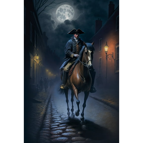 24x36 gallery poster, Paul Revere's Midnight Ride p10