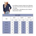 thumbnail image 5 of SIEANE Womens Blouse 3/4 Roll Sleeve Button T-shirt V Neck Casual Loose Top, S-2XL, 5 of 5