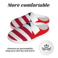 thumbnail image 6 of Xecao USA Switzerland Print Cotton Slippers Fuzzy Warm Cozy Slippers Non Slip House Slippers For Indoor Outdoor Cotton Slippers House Slippers-11, 6 of 7