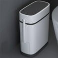Garbage Bag Toilet Can Narrow Slit With Cover Household Toilet Creative