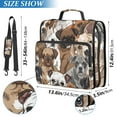 thumbnail image 3 of ALAZA Zipper Binder Cute Doodle Pug Dogs 3 Ring Trapper Keeper File Folder Organizer Bag, 3 of 8