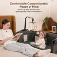 thumbnail image 4 of Babyeap 5-in-1 Baby Bassinet with Playard Mode & Changing Table,Bedside Sleeper for Newborns and Infants,Gray, 4 of 8