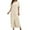 Khaki, variant on Plus Size Dresses for Women Fashion Pocket Casual Loose Round-Neck Short Sleeve Long Dress Beach Party Dresses S-5XL