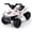 White, variant on 12V Kids Ride-On ATV Quad w/ Bluetooth, 2.4mph Max, Treaded Tires, LED Lights, Radio - Blue