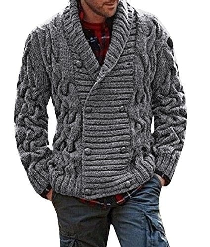 double breasted sweater mens