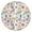 Colorful Daisy Flower, variant on Dark Blue Daisy Flower Pattern Round Fitted Tablecloth with Elastic Edge,Dining Table Cover Waterproof,Outdoor Round Tablecloth for Camping,Dining,Indoor and Outdoor