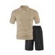 thumbnail image 1 of Blusa y camisa de manga corta con cuello vuelto para hombre, jersey con cremallera y solapa estampada, blusa de manga larga con cuello vuelto, blusa de poliéster para hombre, 1 of 3