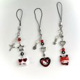 thumbnail image 2 of Cute Hello Kitty Mobile Phone Chain Punk Cat Keychain Pendant Anti-Lost Lanyard Phone Wrist Hanging Chain Earphone Camera Chain Style 11, 2 of 6