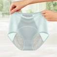 thumbnail image 3 of Braguitas menstruales de cintura alta para mujer: braguitas de algodón transpirables y a prueba de fugas, ropa interior de cobertura total, 3 of 5