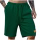 thumbnail image 2 of Pantalones de Cintura Elástica de Algodón de Color Sólido Pantalones de Playa de Pierna Recta con Bolsillos de Cordón, 2 of 9