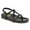 Black, variant on FSJ Women Split Round Toe Platform Thong Sandals T Strap Buckled Platforms Summer Beach Holiday Daily Shoes Size 8 Sandy Brown