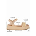 thumbnail image 6 of London Rag Anglong Raffia Flatform Womens Sandals, 6 of 12