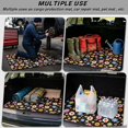thumbnail image 3 of FOR U DESIGNS Colorful Floral Print Car Trunk Mat for Most SUVs Sedans Vans Non-Slip Cargo Liner All Weather Waterproof Durable Rear Protection, 3 of 7